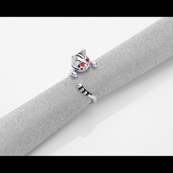 Tiger 🐅 inspired ring adjustable silver - Picture 2 of 4
